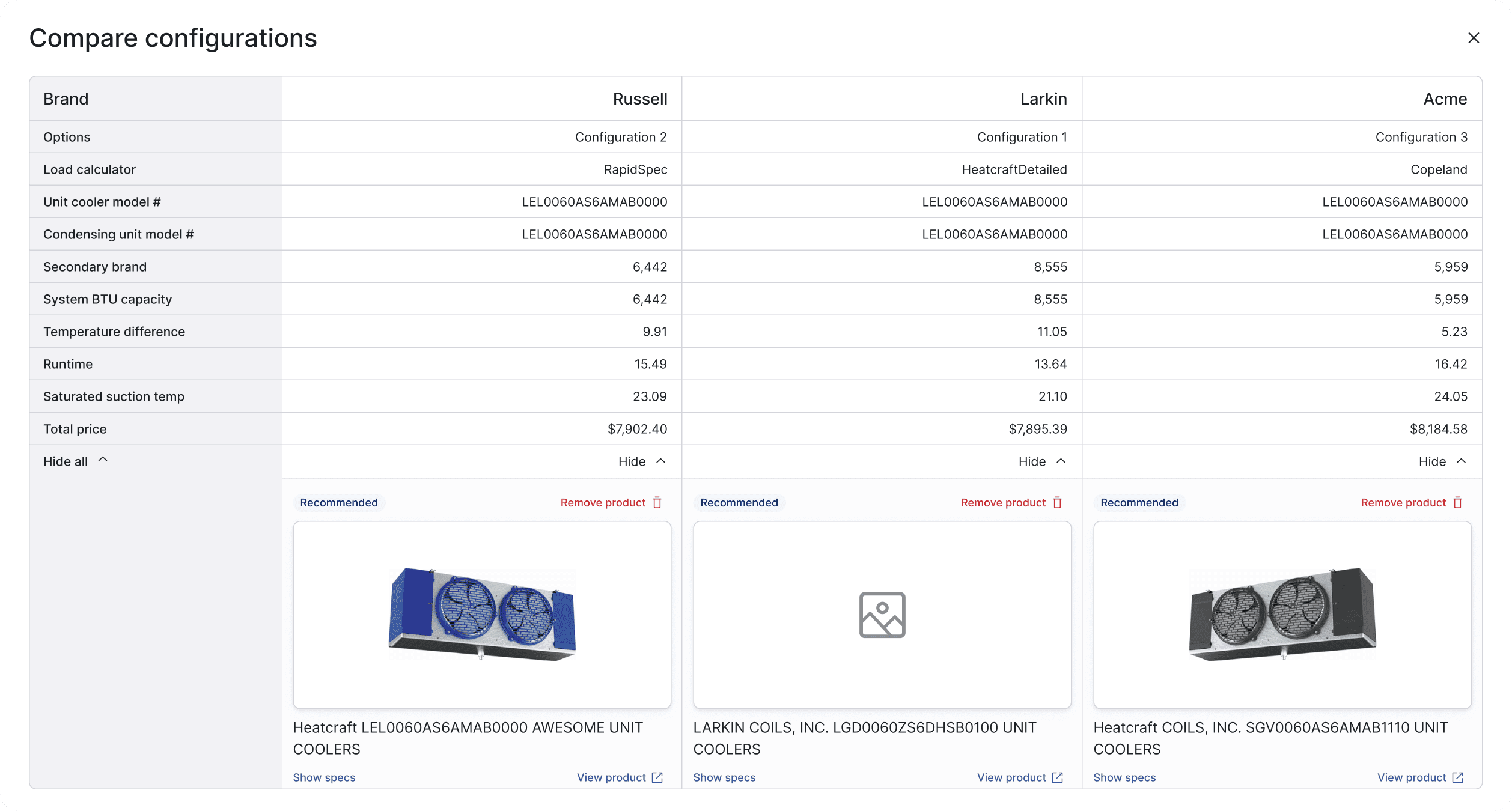 Specification Processing Dashboard